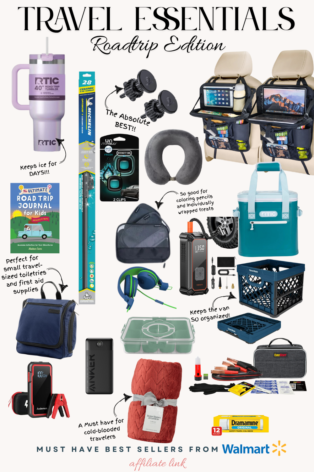 Road Trip Travel Essentials from Walmart – Must-Have Affordable